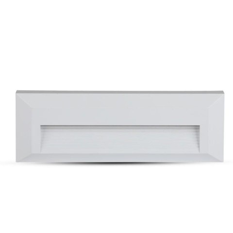 Oprawa Schodowa 3W LED V-TAC Biała Prostokąt 230V IP65 VT-1162 4000K 110lm