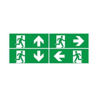 Oprawa Ewakuacyjna Awaryjna V-TAC 3W LED 4 piktogramy, przycisk TEST, Sterowanie RF VT-997 6400K 120lm 3 Lata Gwarancji