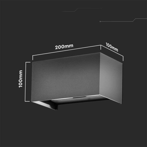 Oprawa Ścienna V-TAC 24W LED Góra Dół IP65 Szara VT-8125 3000K 2720lm