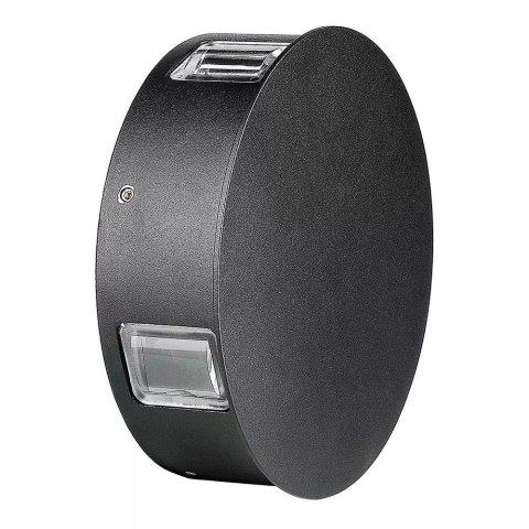 Oprawa Ścienna V-TAC 3W LED IP65 Czarna Okrągła VT-706-B-N 3000K 428lm