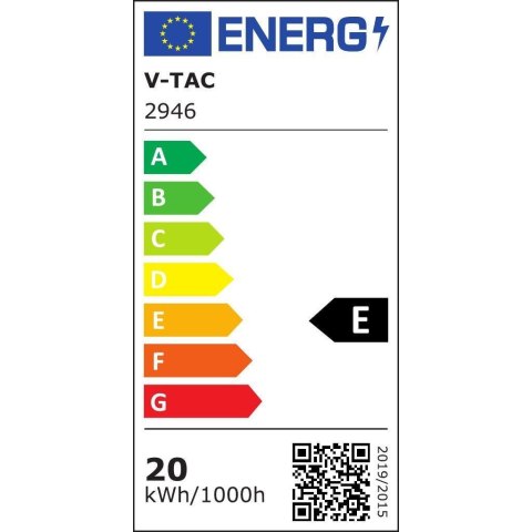 Projektor Oprawa Elewacyjna V-TAC 17W Czujnik Ruchu Biała IP65 VT-11020S 3000K 2520lm
