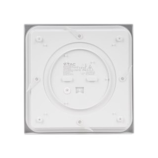 Plafon V-TAC 18W LED Kwadrat IP44 23x23cm Biały VT-8618W-SQ 6500K 1800lm