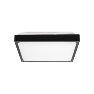 Plafon V-TAC 18W LED Kwadrat IP44 23x23cm Czarny VT-8618B-SQ 4000K 1800lm