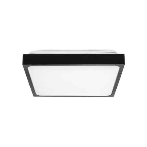 Plafon V-TAC 18W LED Kwadrat IP44 23x23cm Czarny VT-8618B-SQ 4000K 1800lm