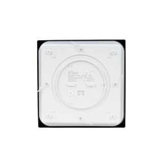Plafon V-TAC 18W LED Kwadrat IP44 23x23cm Czarny VT-8618B-SQ 4000K 1800lm
