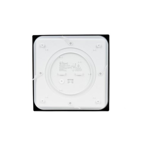 Plafon V-TAC 30W LED Kwadrat IP44 42x42cm Czarny VT-8630B-SQ 4000K 3000lm