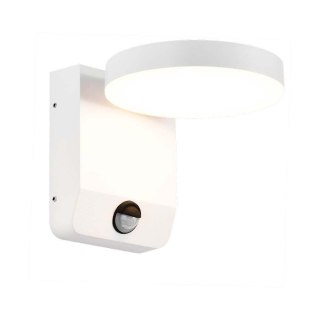 Projektor Oprawa Elewacyjna V-TAC 17W LED Czujnik Ruchu Okrągła Biała IP65 VT-11020S 4000K 2520lm