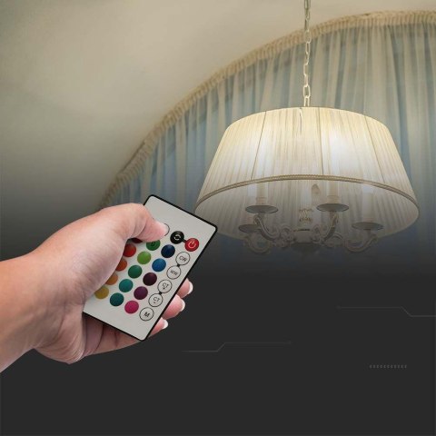 Żarówka LED V-TAC 4,8W E14 Świeczka Pilot VT-2214-N-1 RGB+4000K 320lm