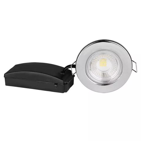 Oczko LED V-TAC SAMSUNG CHIP 5W Hermetyczne IP65 Ściemnialne Chrom (Opak. 10szt) VT-885 4000K 440lm 5 Lat Gwarancji
