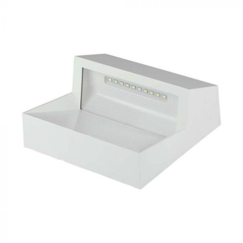 Oprawa Ścienna Elewacyjna 3W LED V-TAC Biała Kwadrat 230V IP65 VT-1172-W-N 3000K 300lm