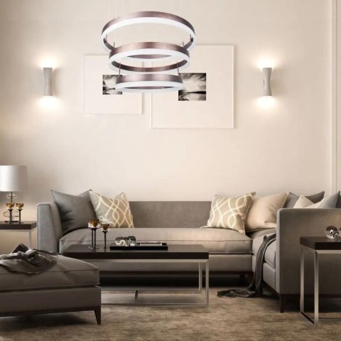 Oprawa Zwieszana LED V-TAC 82W Soft Light Chandelier Ściemnianie Kawowy VT-82-3D 3000K 4550lm 3 Lata Gwarancji