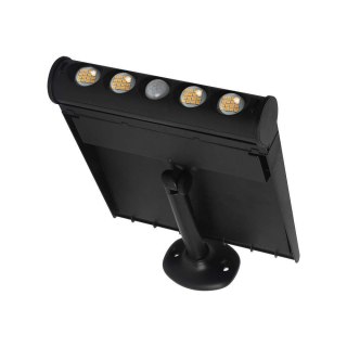 Projektor Solarny 8W LED Czarny 8w1 Czujnik Ruchu IP65 V-TAC 3000K 950lm