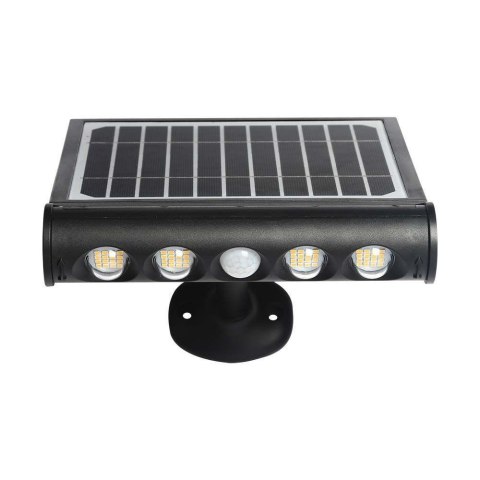 Projektor Solarny 8W LED Czarny 8w1 Czujnik Ruchu IP65 V-TAC VT-11108 4000K 950lm