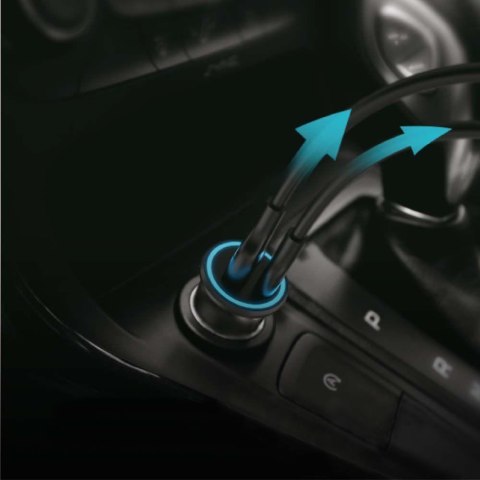 Samochodowa Ładowarka do zapalniczki V-TAC USB 12-24V 18W + USB-C 20W VT-5318