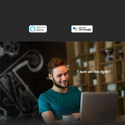 Żarówka LED SMART WiFi V-TAC 4.8W GU10 Amazon Alexa Google Home VT-2215 RGB+2700K-6500K 380lm