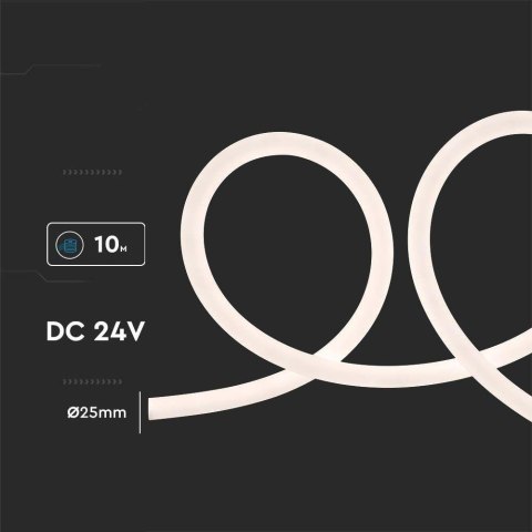 Neon Flex V-TAC 24V 10mb 12W/m VT-551 4000K