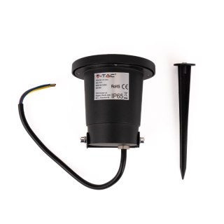 Lampa Oprawa Gruntowa Ogrodowa Wbijana Aluminium GU10 Czarna IP65 V-TAC VT-7701 3 Lata Gwarancji