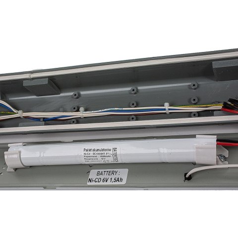 Oprawa Hermetyczna LED Awaryjna CNBOP Batertech SAMSUNG CHIP 48W 150cm 120Lm/W CL VT-155048 6400K 5760lm