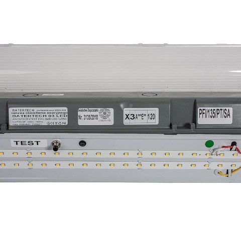 Oprawa Hermetyczna LED Awaryjna CNBOP Batertech SAMSUNG CHIP 48W 150cm 120Lm/W CL VT-155048 6400K 5760lm