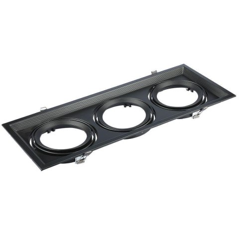 Oprawa Sufitowa Wpuszczana 3xAR111 G53 Czarna V-TAC 35831 VT-7223