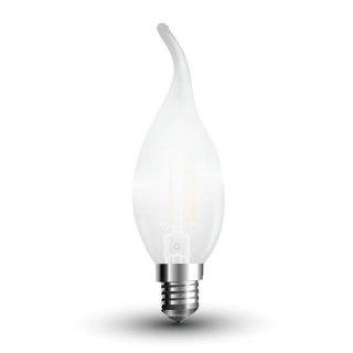 Żarówka LED V-TAC 4W Filament E14 Mrożona Świeczka Płomyk VT-1937 4000K 400lm