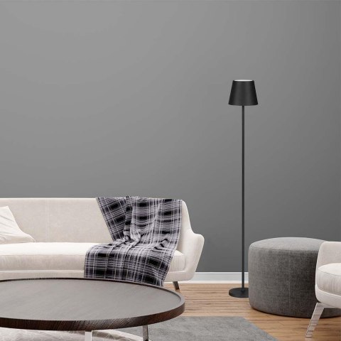 Lampa Podłogowa V-TAC 4W LED Czarna IP54 Ładowalna VT-7544 3000K 300lm