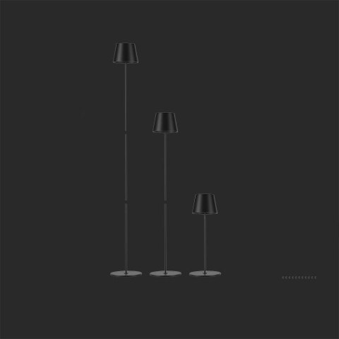 Lampa Podłogowa V-TAC 4W LED Czarna IP54 Ładowalna VT-7544 3000K 300lm