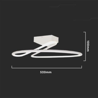 Oprawa Sufitowa V-TAC 43W LED Biała 4000K 4580lm