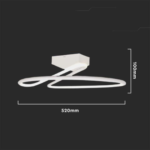 Oprawa Sufitowa V-TAC 43W LED Biała 4000K 4580lm