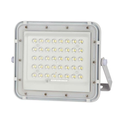 Projektor LED Solarny V-TAC 10W Pilot, AUTO, Timer, IP65 Biały VT-80W-W 4000K 800lm