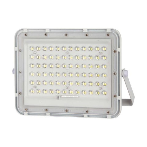Projektor LED Solarny V-TAC 15W Pilot, AUTO, Timer, IP65 Biały VT-120W-W 6400K 1200lm