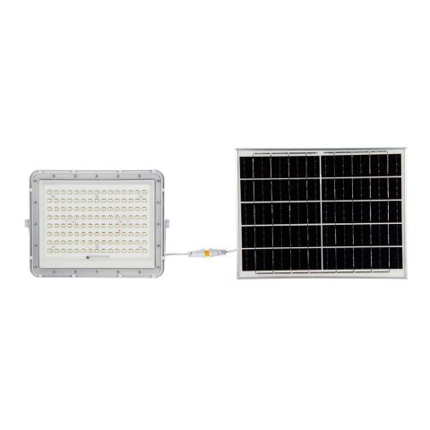 Projektor LED Solarny V-TAC 20W Pilot, AUTO, Timer, IP65 Biały VT-180W-W 6400K 1800lm