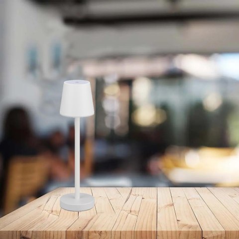 Lampka Biurkowa Nocna V-TAC 3W LED Ładowanie Ściemnianie Biała VT-7703 3000K 70lm