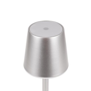 Lampka Biurkowa Nocna V-TAC 3W LED Ładowanie Ściemnianie Szara VT-7703 3000K 70lm