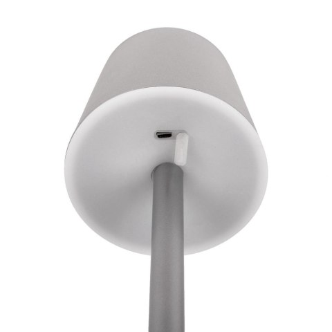 Lampka Biurkowa Nocna V-TAC 3W LED Ładowanie Ściemnianie Szara VT-7703 3000K 70lm