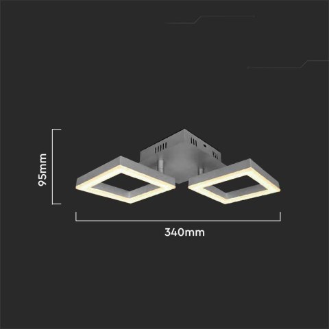 Oprawa Sufitowa V-TAC 17W LED Szara VT-7786 3000K 1490lm