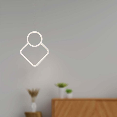 Oprawa Zwieszana V-TAC 12W LED Biała VT-7917 3000K 1300lm