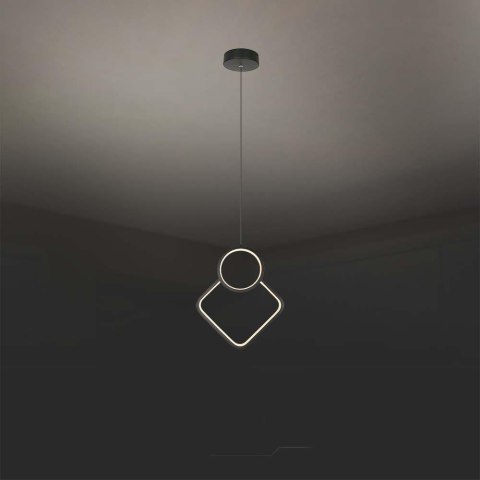 Oprawa Zwieszana V-TAC 12W LED Czarna VT-7917 3000K 1300lm