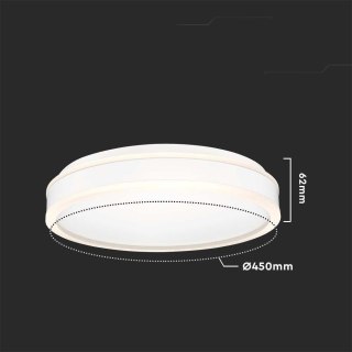 Plafon V-TAC 24W LED 3w1 Biały Okrągły fi.45cm VT-7780 4000K 2500lm