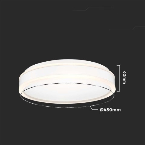 Plafon V-TAC 24W LED 3w1 Biały Okrągły fi.45cm VT-7780 4000K 2500lm
