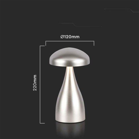 Lampka Biurkowa Nocna V-TAC 1W LED 22cm Ładowanie USB Ściemnianie Złota VT-1041 3000K-6000K 55lm