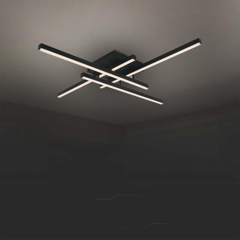 Oprawa Sufitowa V-TAC 38W LED Czarna VT-7915 3000K 4100lm