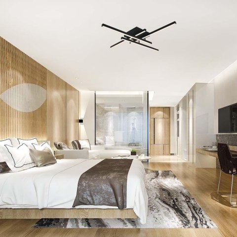 Oprawa Sufitowa V-TAC 38W LED Czarna VT-7915 3000K 4100lm