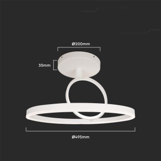 Oprawa Sufitowa V-TAC LED 37W Biała VT-7907 3000K 4000lm