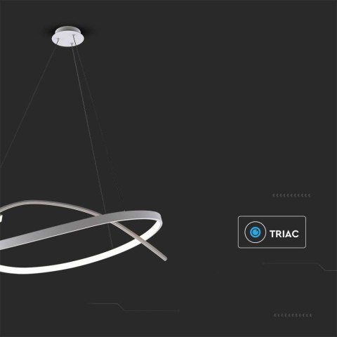 Oprawa Zwieszana V-TAC 48W LED Ściemnialna Biała VT-7916 3000K 5150lm
