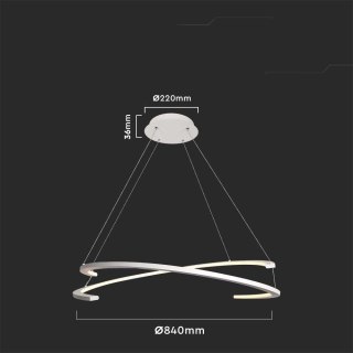 Oprawa Zwieszana V-TAC LED 48W 80x120cm Ściemnialna VT-7908 4000K 5150lm