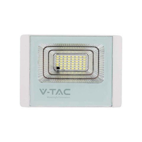 Projektor LED Solarny V-TAC 12W Biały IP65, Pilot, Timer VT-25W 4000K 550lm