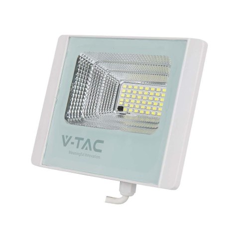Projektor LED Solarny V-TAC 12W Biały IP65, Pilot, Timer VT-25W 6400K 550lm