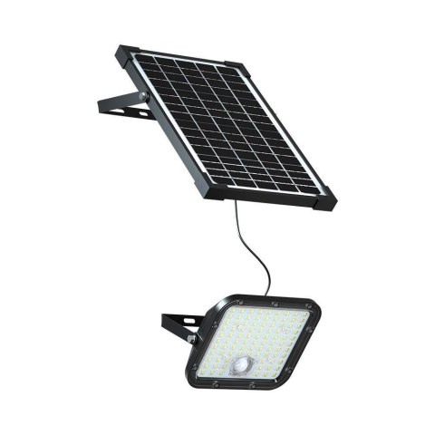 Projektor LED Solarny V-TAC 30W IP65, Pilot Timer, LiFePo 6.4V 6000mA Czarny VT-432 6400K 4800lm