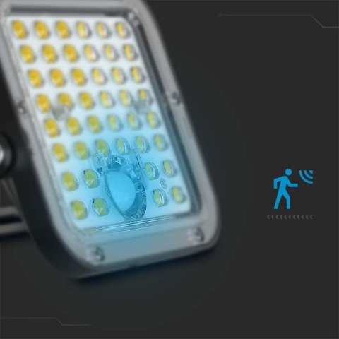 Projektor LED Solarny V-TAC 30W IP65, Pilot Timer, LiFePo 6.4V 6000mA Czarny VT-432 6400K 4800lm